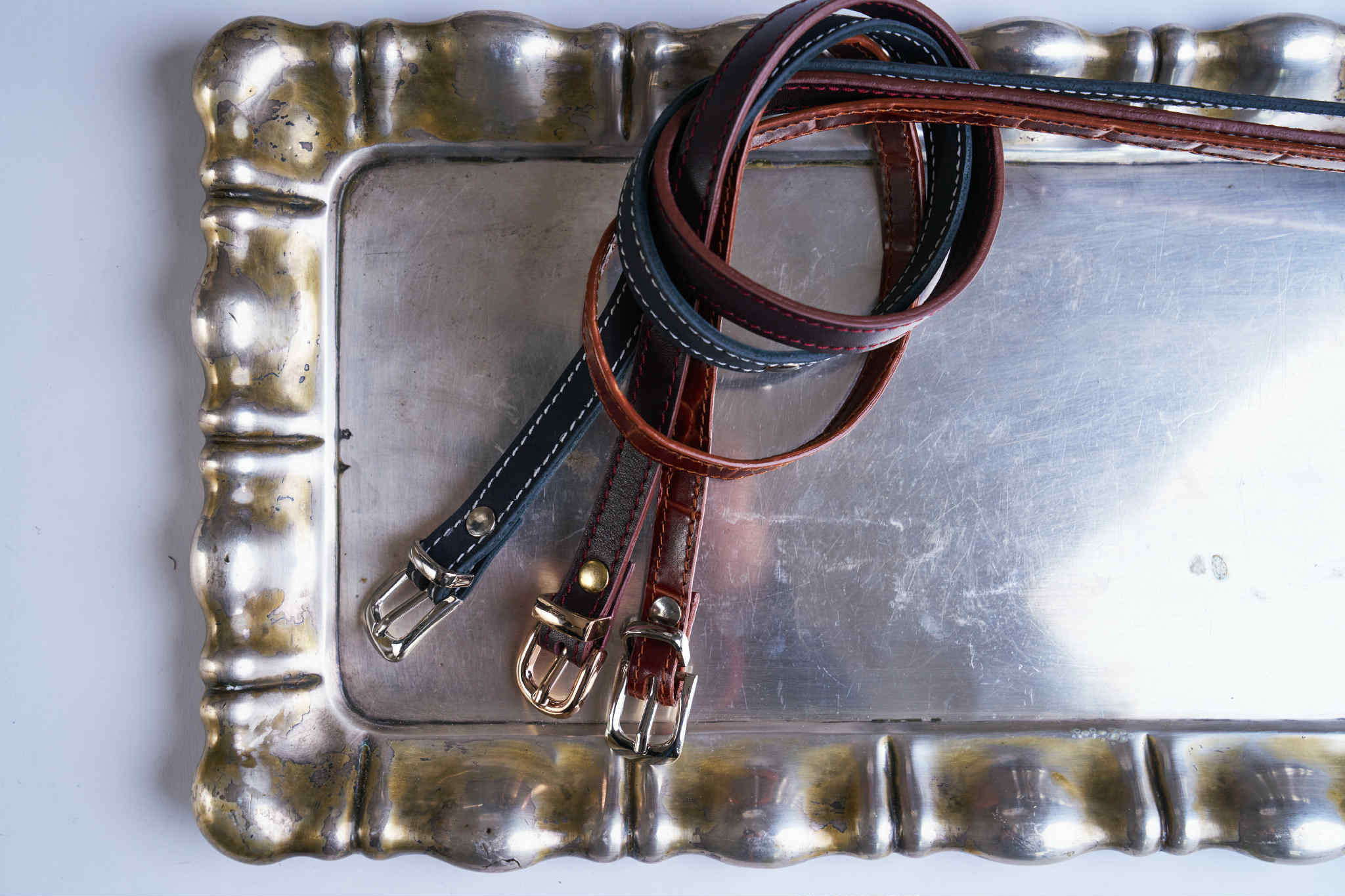 Thin leather Belt